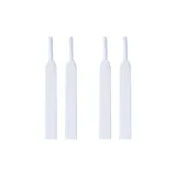 Белый, 2 упаковки [140 см], противоскользящий | устойчивый к скатыванию, 7 отверстий, носки для обуви