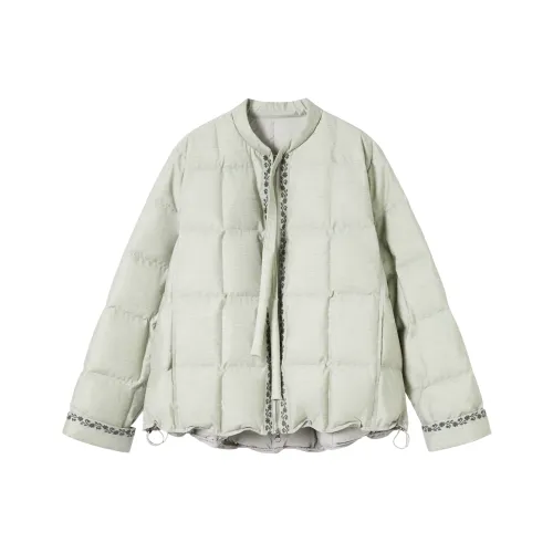 DIALOGUE Горохово-зеленый Женские Пуховики