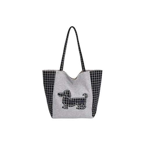 CARTELO Холст Плечевая сумка Стандартная Женская Серый Темно-синий