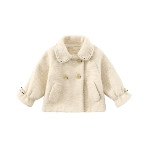 Maycaur Абрикос Kids Шерстяное пальто