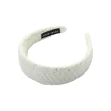 Широкая повязка для головы, цвет экрю