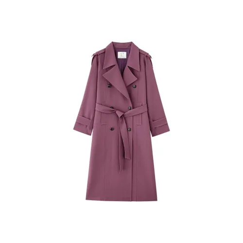 TSKIU Фиолетовый Женский Тренч