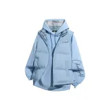 Комплект одежды (Свитшот Sky Blue + Двусторонний синий утолщенный жилет)