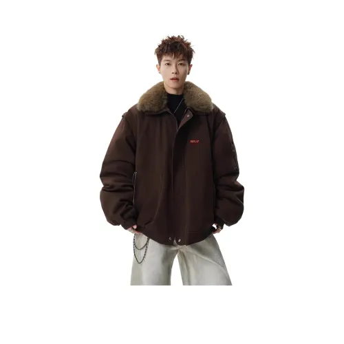 HOKLV Коричневый С подарками Съемная застежка-булавка Унисекс Пуховики