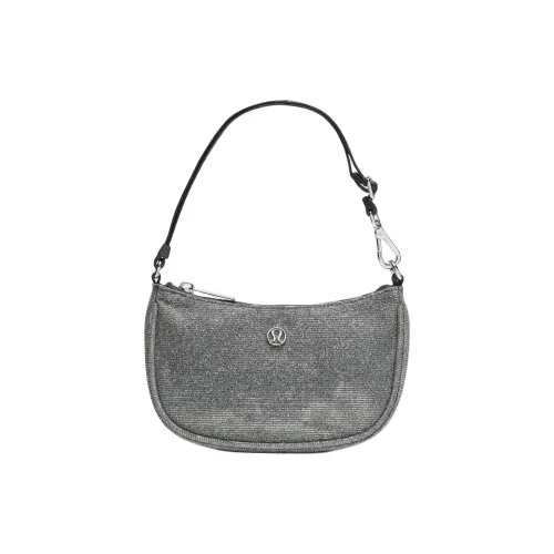 lululemon Регулируемый ремень для сумки сумка через плечо мини женский темный серебряный