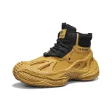 Желтая обувь без подкладки