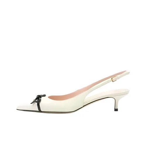 Valentino Vlogo Signature Узкий каблук Высокие каблуки Женские Белые