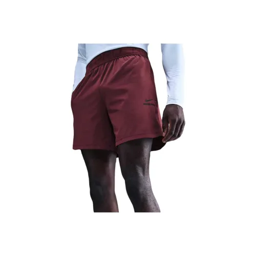 Nike Pro Темно-красные Черные мужские спортивные шорты