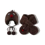 Шляпа + Шарф - Кофе