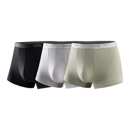 Anta Основной черный Грязь Светло-серый Светло-зеленый 2 Мужские боксер-шорты