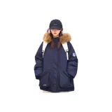 Темно-синий пуховый пиджак