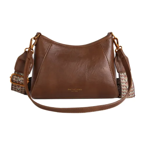 VENUCO ПУ (полиуретан) Сумка через плечо Женская Коричневый Черный Кофейный