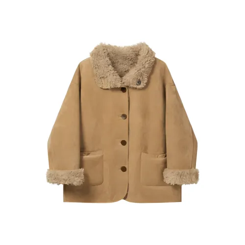 YINLEI Хаки Женские Меховые изделия