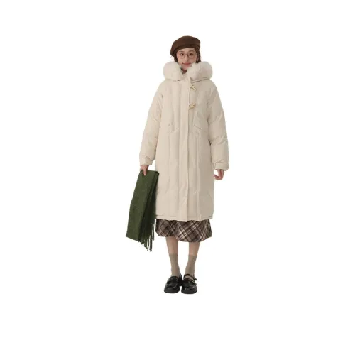 GUOZHEN Белый Женский пуховик