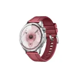 Ремень с узором "Ромб" из фторкаучука - Счастливый красный