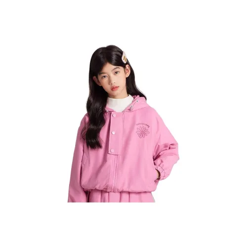 BARRY BANNY Цветочный С капюшоном Пальто Детское