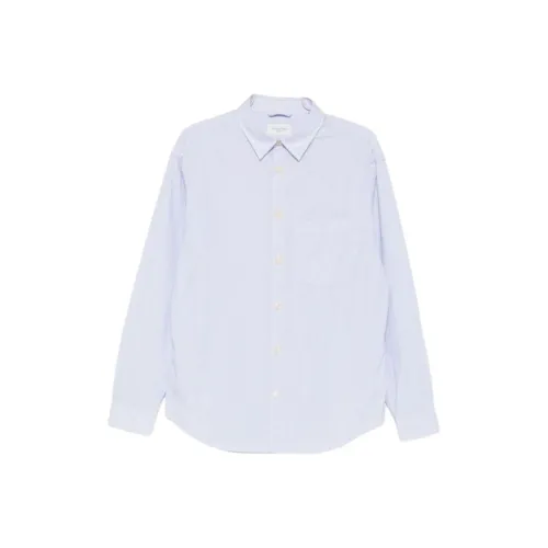Tintoria Mattei Blue Men's Shirts Тинтория Мацци Синий Мужские Рубашки
