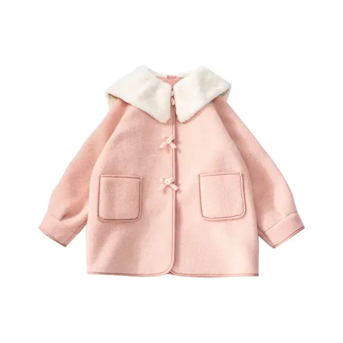 Maycaur Розовый Kids Шерстяное пальто