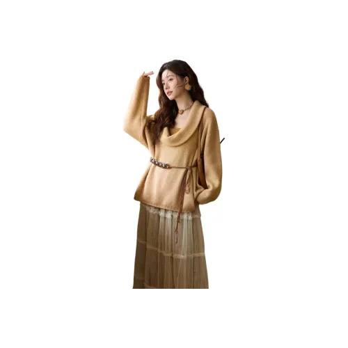 MISHOW Шафран Женские Повседневные Костюмы