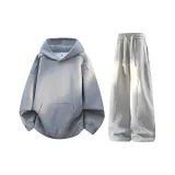 Светло-серый топ + серые штаны фотиния