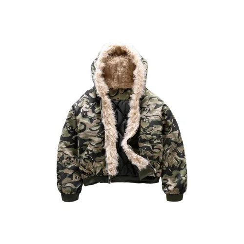 UNA RETA Армейский зеленый Унисекс Пуховики