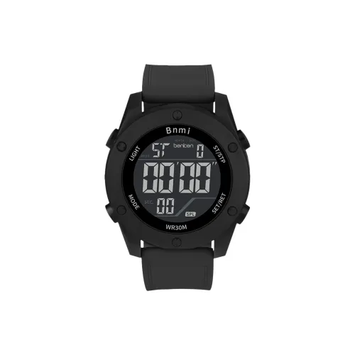 BENKEN Электронный механизм ремешок из TPU часы для мужчин черный циферблат
