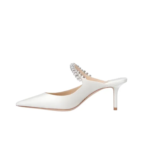 Jimmy Choo Bing Резиновая подошва Домашние тапочки Женские Белые