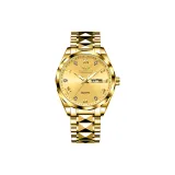 Золотой корпус, золотой циферблат, золотая полоска