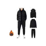 Черный [Трехкомпонентный комплект с флисовой подкладкой]