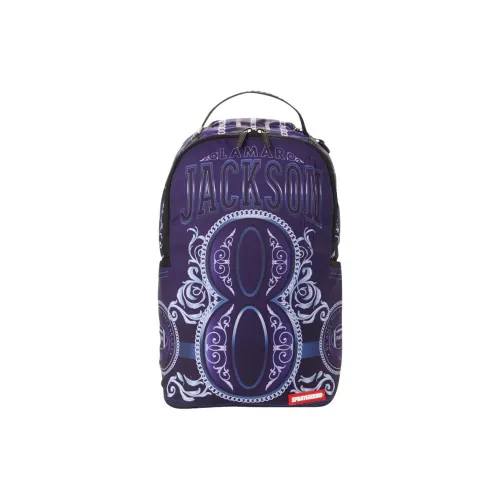 SPRAYGROUND 900D Polyester Backpack Unisex Purple