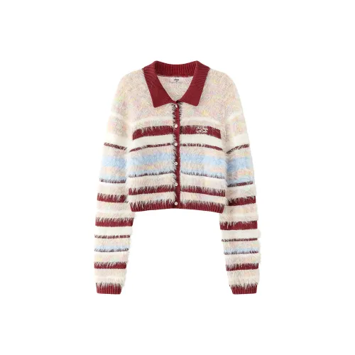 CHUU Розовые полосы Женская трикотажная одежда