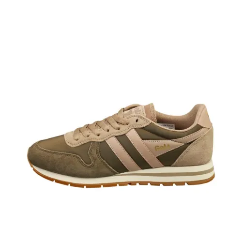 Gola Daytona Chute Устойчивая к истиранию Низкая Повседневная обувь Женская Хаки