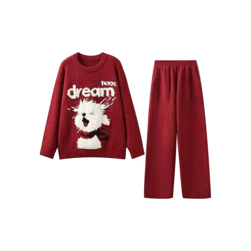 O'MESIK Красный Женский Пижамный Комплект