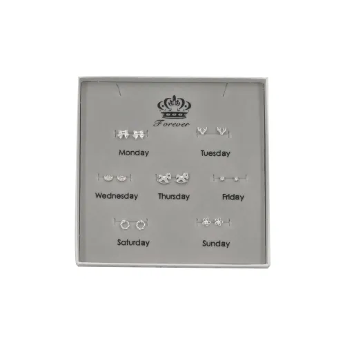 BENNISS Серьги-гвоздики из серебра 925 пробы унисекс