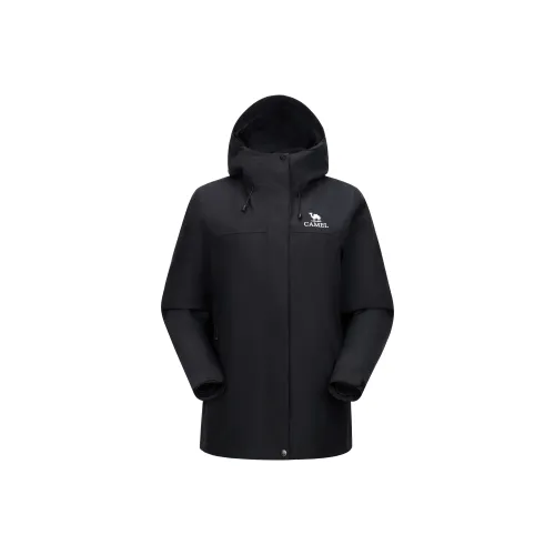 Верблюжий цвет термический ветрозащитный и водонепроницаемый ветровка женский