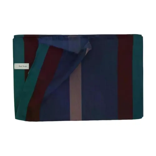 Paul Smith Вискоза Вязаные Шарфы Мужской Cobalt Blue