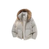 Кремовый [Улучшенный, съемный, с капюшоном]