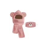 Блестки M Ухо-Розовая кожаная + Маска для лица