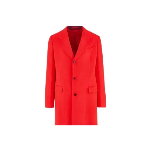 Ferragamo Мужское пальто ярко-красного цвета