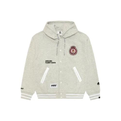 Aape Fw25 Свитшот Мужской Серый Белый