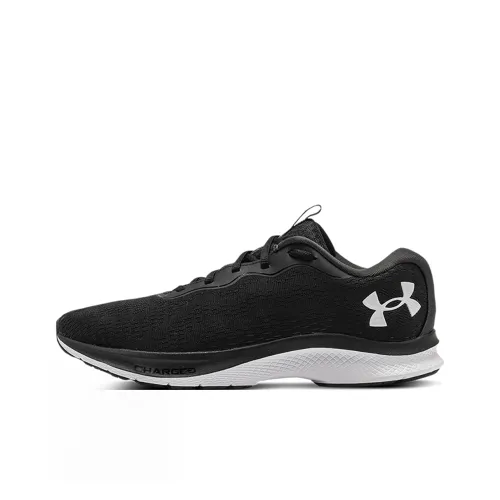 Under Armour Charged Bandit 7 Амортизация Устойчивость к истиранию Дышащие Низкие кеды для бега Женские Черные