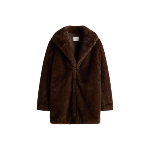 H M Темно-коричневые женские бархатные куртки