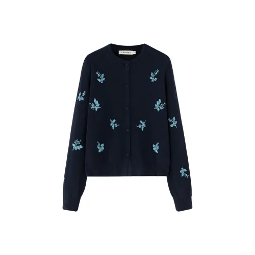 SOON FLOWER Темно-синие женские свитеры