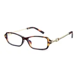 Оправа «черепаховый узор» с белыми линзами T10