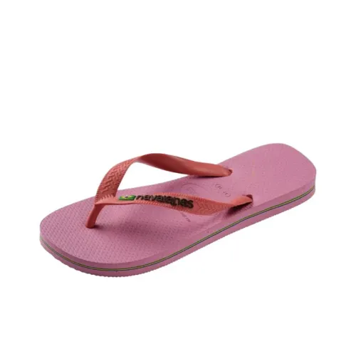 Havaianas Brazil Logo Устойчивые к истиранию Шлепанцы Женские Розовые