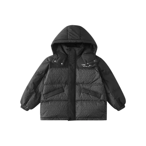 AIMISS Черный Утолщенный Школьный возраст Утеплённые куртки