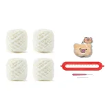 Сливочный-Свинка Ярлык-DIY Ручной Шарф-с Вязаной Ткани Инструмент