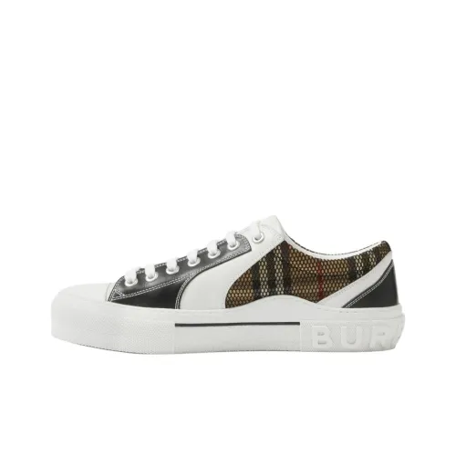 Burberry Винтаж Низкий Топ Стильные Скейтбординги Мужской Черный Белый