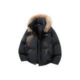 Чёрный [Улучшенный, съемный, с капюшоном]