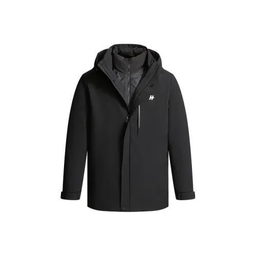 DANIEL HECHTER Черный Мужской Пуховик